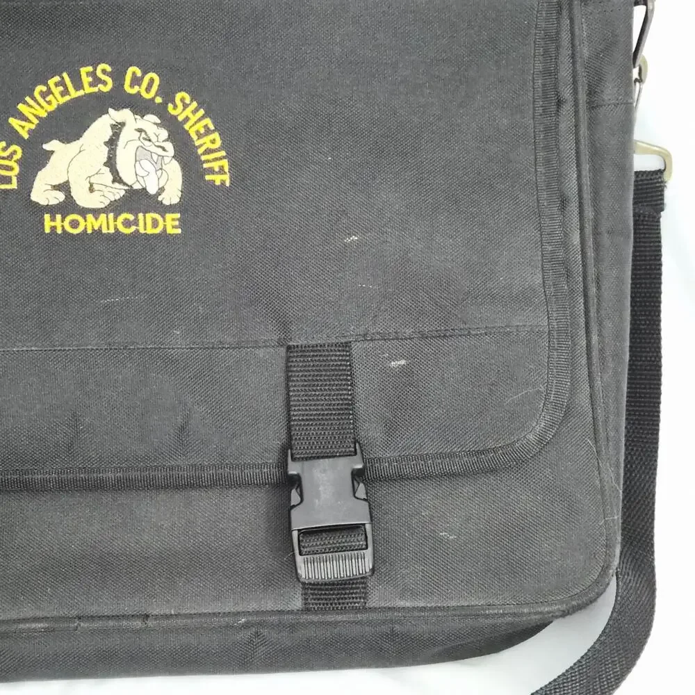 LA Co Sheriff‎ Homicide Gorpcore Messenger Bag Toppers Black Tactical Briefcase